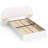 Upholstered Platform Bed Frame with 2 Floating Shelves-677809006