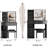 29.2" Vanity Table, Left Drawer, Cushioned Stool, Brightness - Adjustable Tri Color Mirror, Small Scale Bedrooms Desktop Touch Control, Led Sized Bed