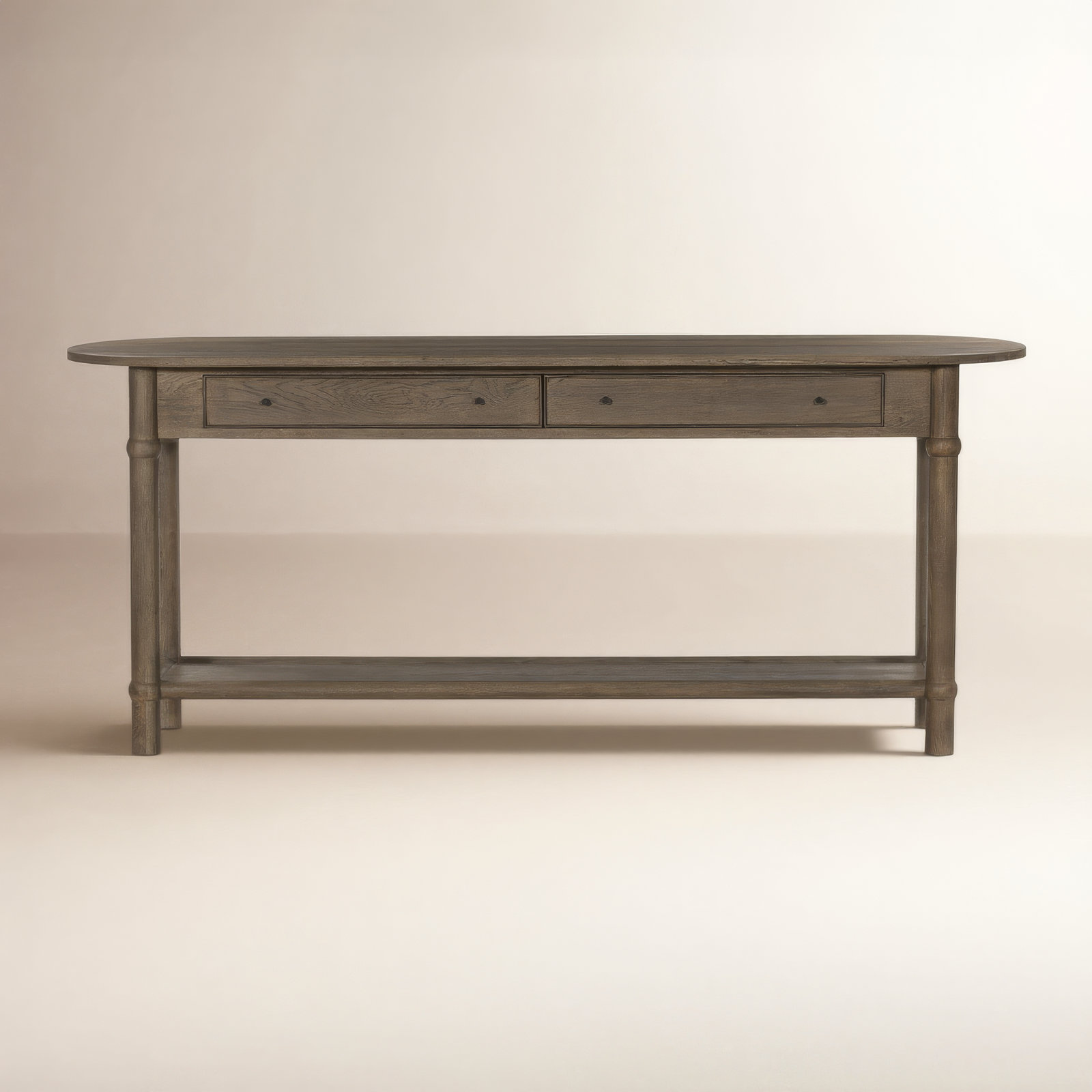 Charnes Console Table, Warm Natural Oak