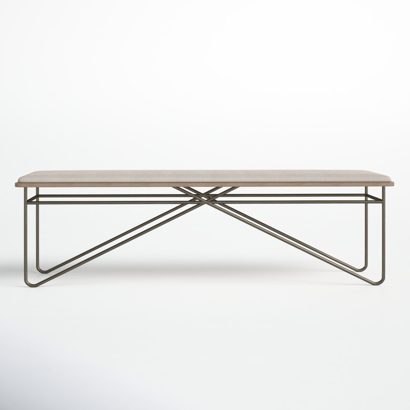 Carci Polyester Upholstered Bench