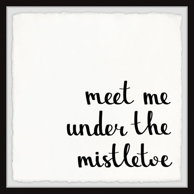 Under The Mistletoe - Single Picture Frame Print