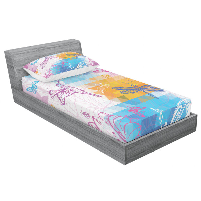 Microfiber Sheet Set, Twin Sheet Set with Fitted Sheet