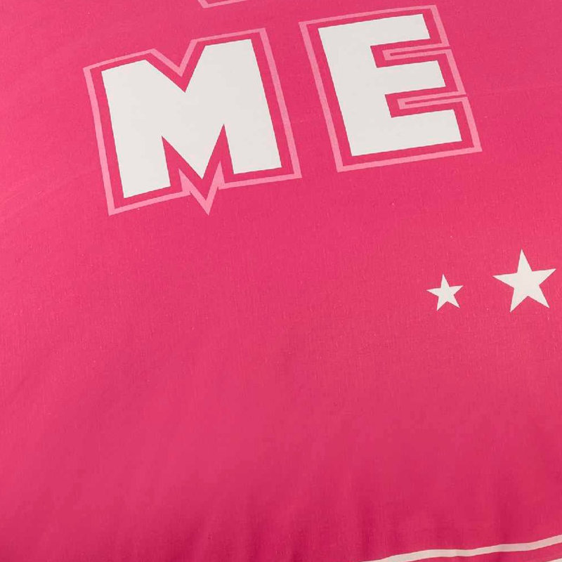 Kenney Polyester Duvet Cover with Pillowcases, Pink, Kingsize - 2 Standard Pillowcases