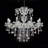 Chandelier  - 37" Crystal 8-Led Light
