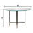 Quantis Round Glass Top Metal Base Dining Table