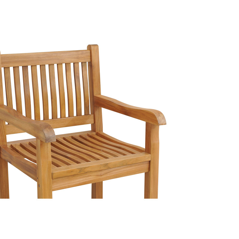 Elzas Outdoor Teak Bar Stool