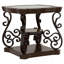 Ensemble de table basse et table de bout 3 pièces Dark Merlot