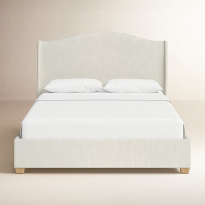 Allis Upholstered Wingback Bed