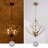 Darcey 4 - Light 18"W Unique Traditional Empire Chandelier with Crystal Accents & Brass Metal Frame for Dining Room or Living Room-18529133