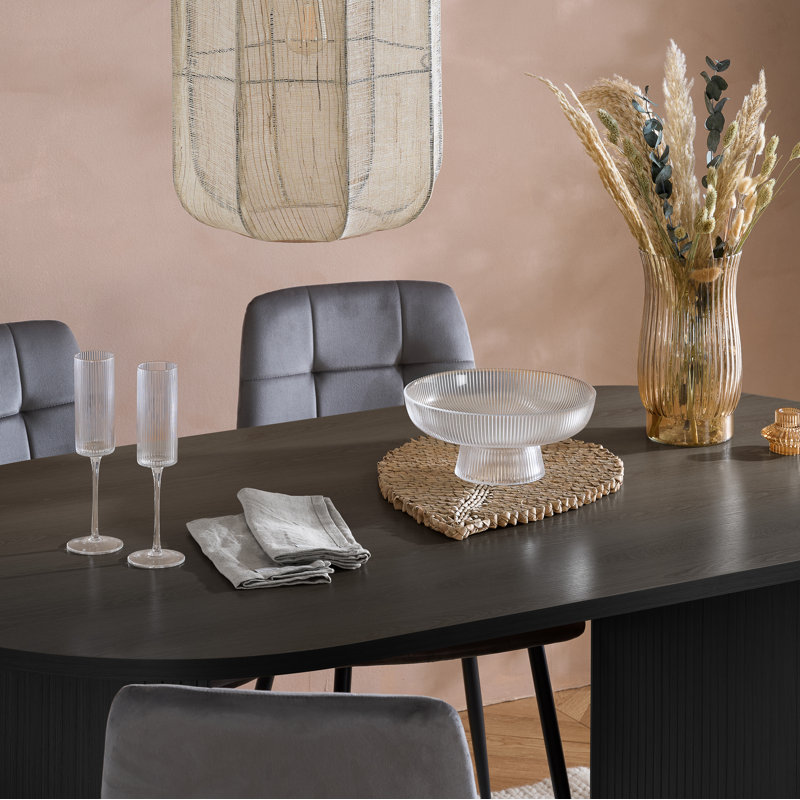 Suire 4 - Person Dining Set, Black, Black