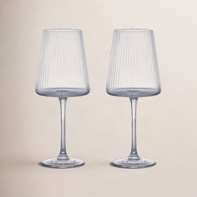 Zoya Ribbed Wine Glass