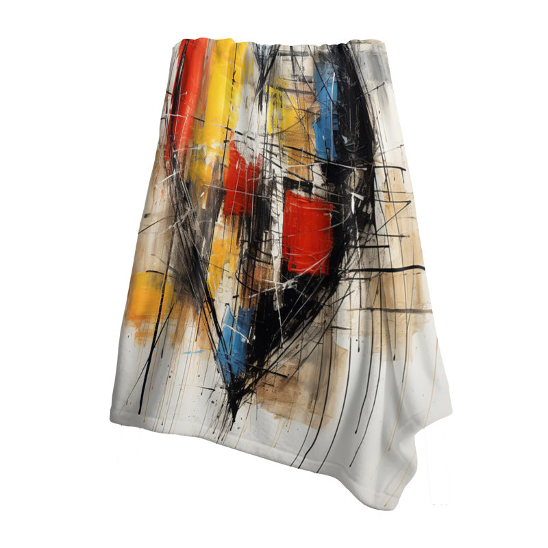 Coussin Pop Art Heart Abstract Collages - Abstract Collages