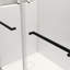 72 po X P 76 po Cabine de douche autoportante double coulissante sans cadre H au fini noir mat-122790628