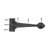 Heart Tip Textured Wrought Iron Strap Hinge