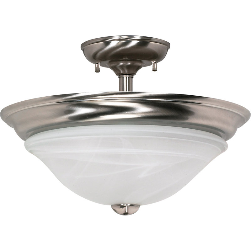 Plafonnier semi-encastré à cuve simple 16 po 2 lumières Maren