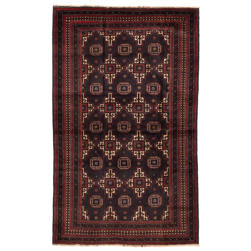 Teimani Navy Rug 4'2" x 6'9"