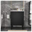 Meuble-lavabo de 24 po avec lavabo, structure autoportante pour la stabilité, portes à fermeture douce pour un fonctionnement silencieux, finition en chêne élégant pour une esthétique moderne (lavabo blanc)-1285999904-1285999917