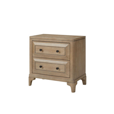 Table de chevet 2 tiroirs avec finition sable