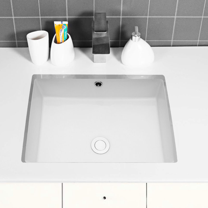 Lavabo de salle de bain rectangulaire Modern