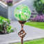 Piquet de jardin solaire en verre nid d'abeille perlé-38815117