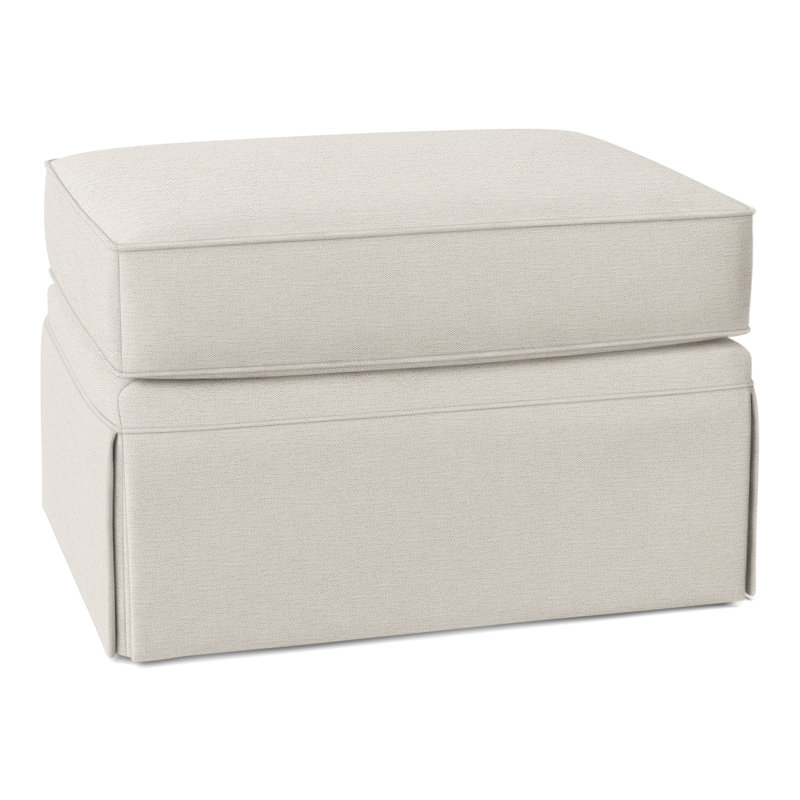 Savannah 28" Wide Rectangle Standard Ottoman, Perigold Page Pearl