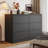47.2" Wide Modern Wood Dresser With 6 Drawers-1966228708