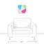 Art sur toile bold block Bonum
