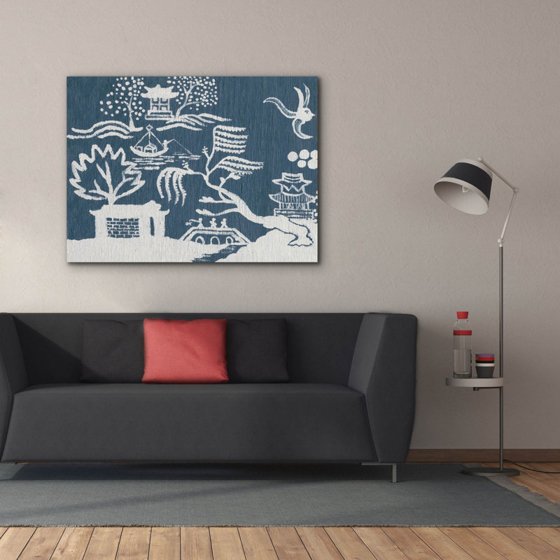 «Tea Room 1» par Alicia Ludwig, art mural sur toile, H 40 po x l 54 po x P 1,5 po