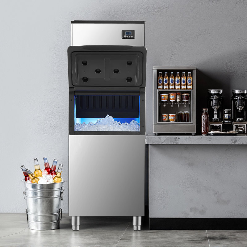 Commercial Ice Maker Machine - Head 400 lbs/Day Self-Cleaning Ice Machine, Modular Ice Cube Machine for Restaurant Hotel - Head Only
