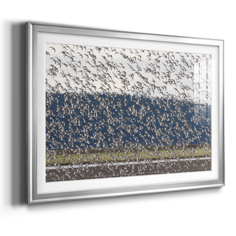 «The More the Merrier», impression encadrée avec biseau mat et verre, Argent, H 27 po x l 39 po x P 1,5 po