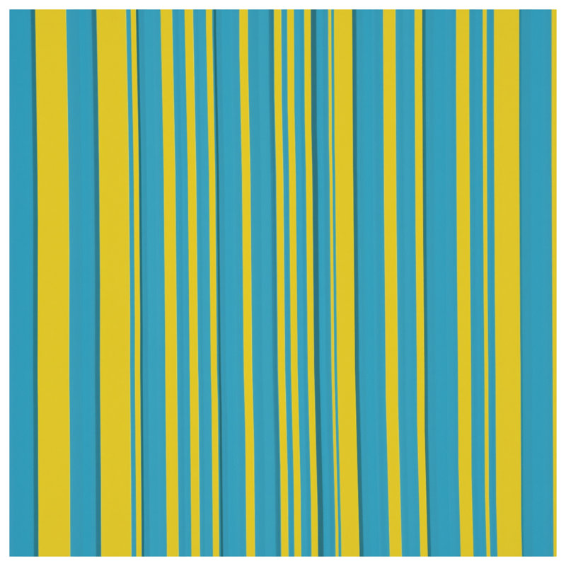 Blue Yellow Stripes Comforter, Twin Extra Long