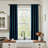 Grommet Room Darkening Linen Textured Curtain-607110990-607110984