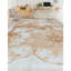 Floral Area Rug in White/Rust