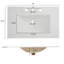 Meuble-lavabo de salle de bain avec lavabo en céramique, armoire de meuble-lavabo pour petit espace, rangement de salle de bain pour la maison
