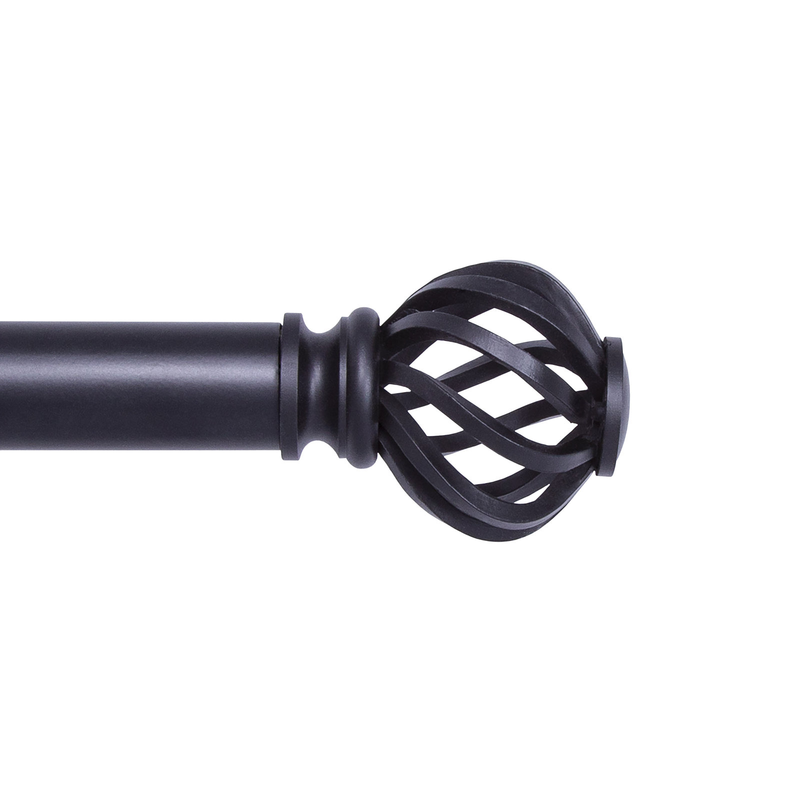 Kielle Cage Curtain Rod, Black