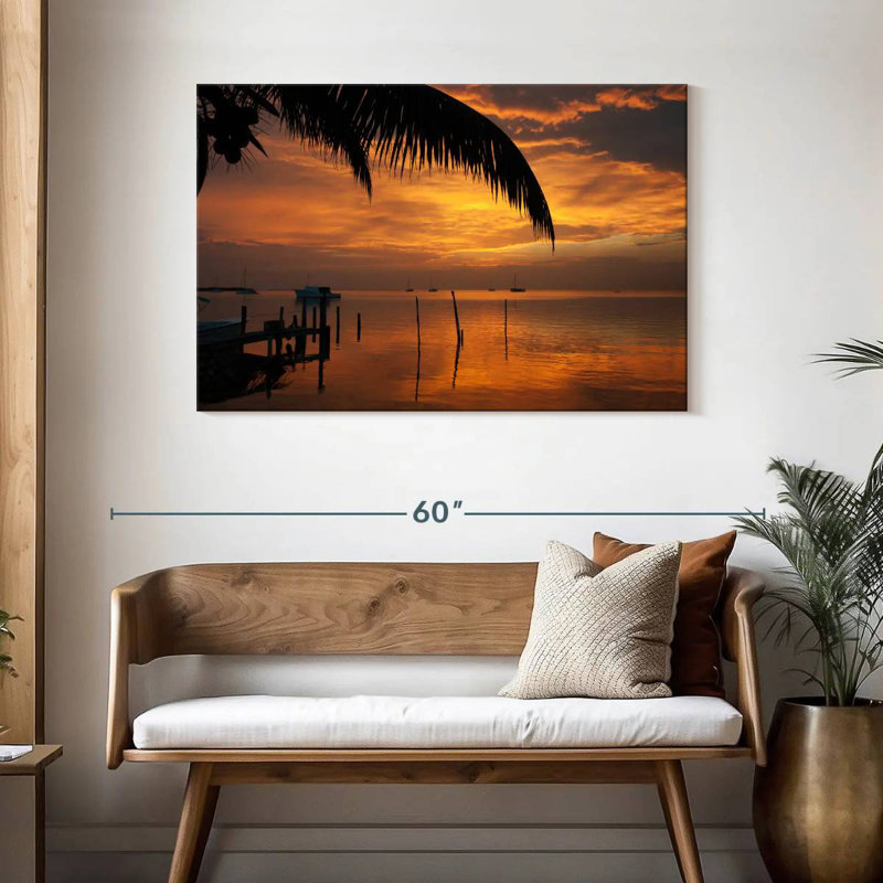 Gillard Sunset In Belize, 30" H x 45" W