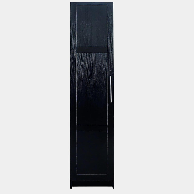 Armoire de rangement murale empilable, Noir