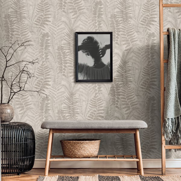 Galerie Flourish Green Tree Leaf Wallpaper FL61119, Bronze