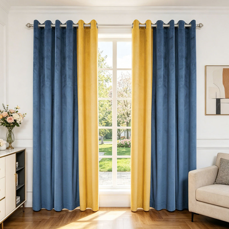 Kavayah Room Darkening Curtain Panel Pair, 52" x 95"
