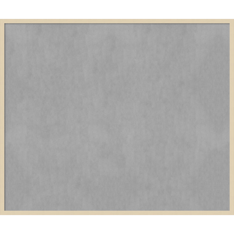Tableau magnétique à cadre naturel Svelte, 41" H x 49" W