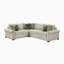 Canapé modulaire moderne et contemporain en microfibre 3 pièces 108 po avec lit escamotable, dossier à mouvement cliqué et 6 coussins décoratifs-133251120