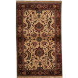 Hand Woven Cotton and Wool Oriental Area Rug