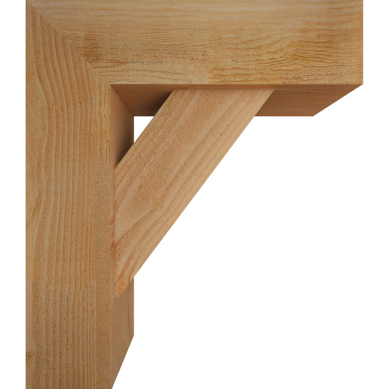 Support de bloc traditionnel avec entretoise décalée, 28 x 24, Sapin Douglas de l 8 po (scié brut)