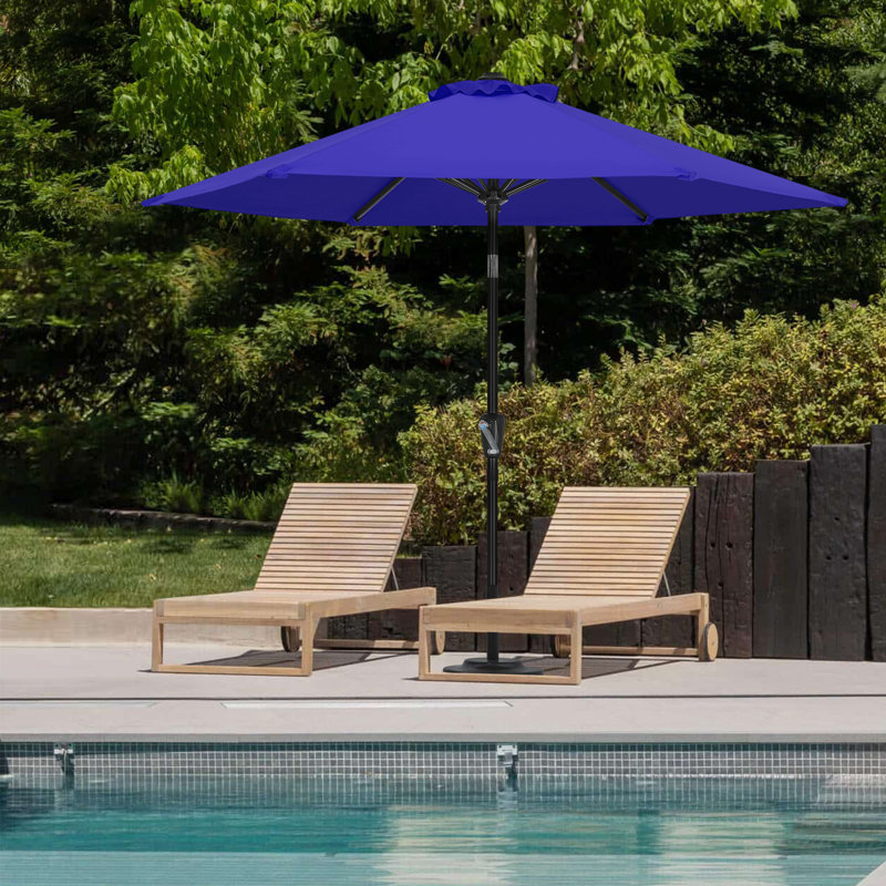 Cutts Tilt Market Umbrella, Bleu, 7.5'