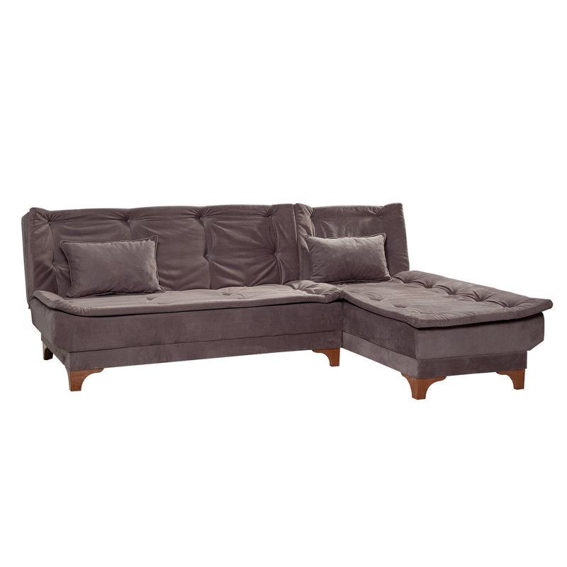 Matoury Corner Sofa-Bed, Anthracite