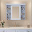 Armoire de rangement murale pour salle de bain avec porte miroir - 35 po x 28 po-2074192963