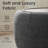 Upholstered Round Storage Ottoman with Wooden Tray-1847113217