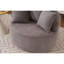 Fauteuil d'appoint pivotant Modern Office - Base en bois et gris pour stabilité-2129617368