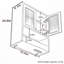 Armoire murale de salle de bain avec portes en acrylique-129606378