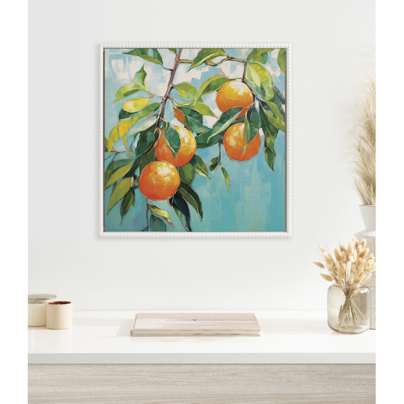 Orange Tree by The Creative Bunch Studio Framed Canvas Wall Art Print